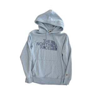 The North Face light blue pullover hoodie women's sweatshirt Size M